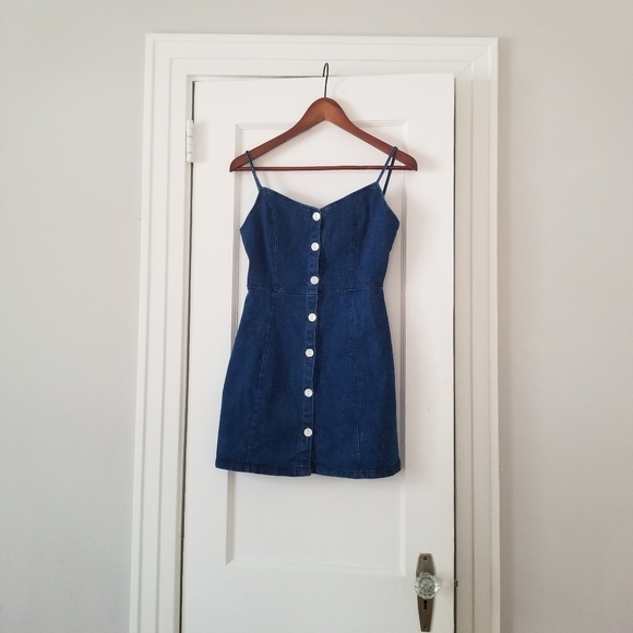 YMHY Button-Down Denim Dress S - Picture 1 of 4